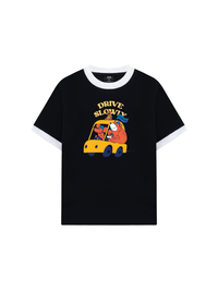 Áo Thun Ringer Relaxed Fit Drive Slowly_