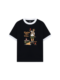 Áo Thun Ringer Relaxed Fit Go Out Eight Days A Week
