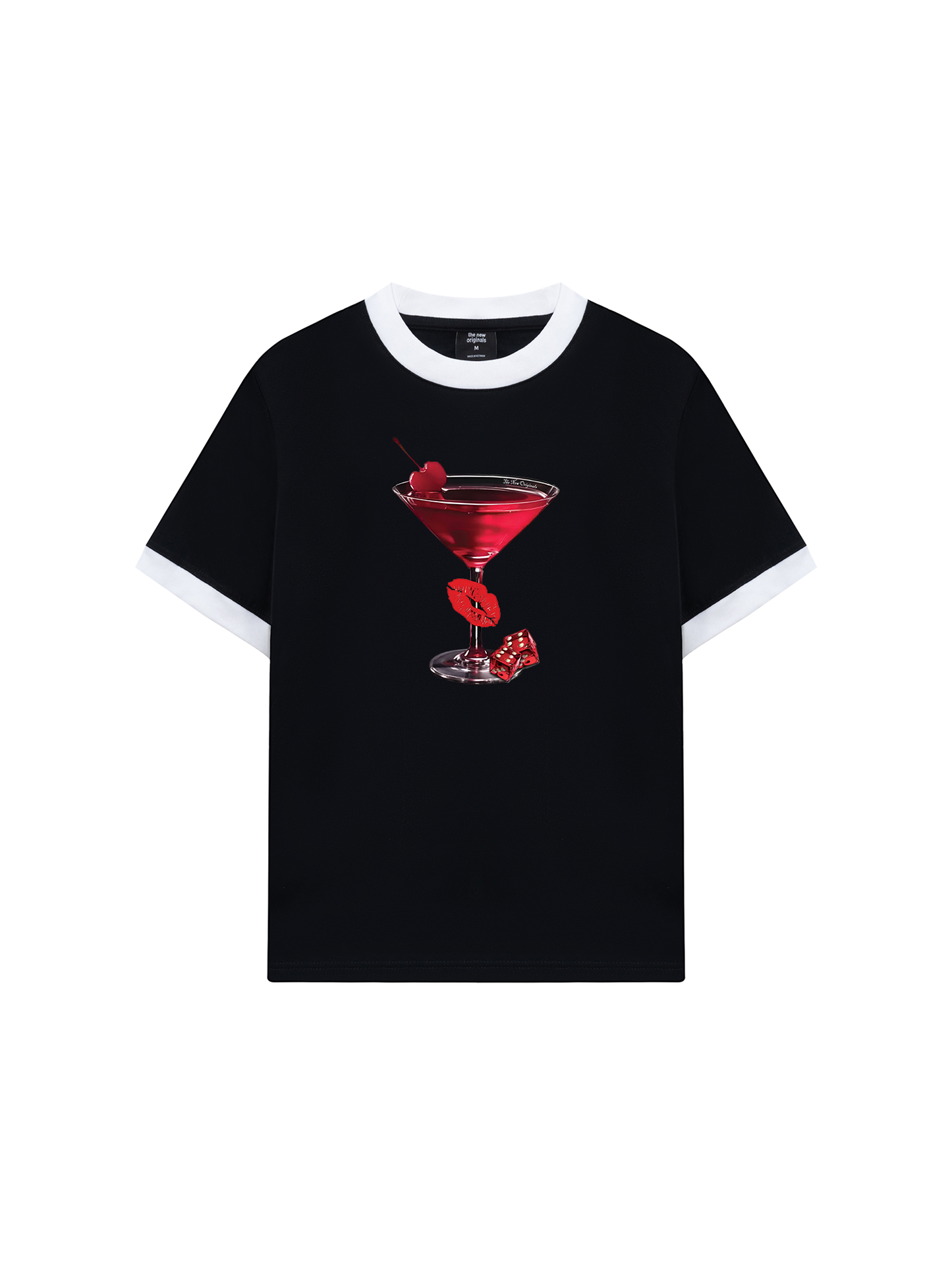 Áo Thun Ringer Relaxed Fit Seductive Night Cherry Goblet