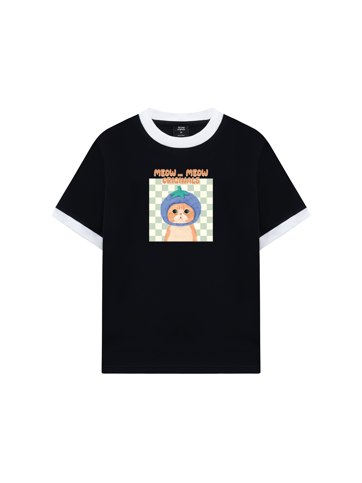 Áo Thun Ringer Relaxed Fit Animal Meow
