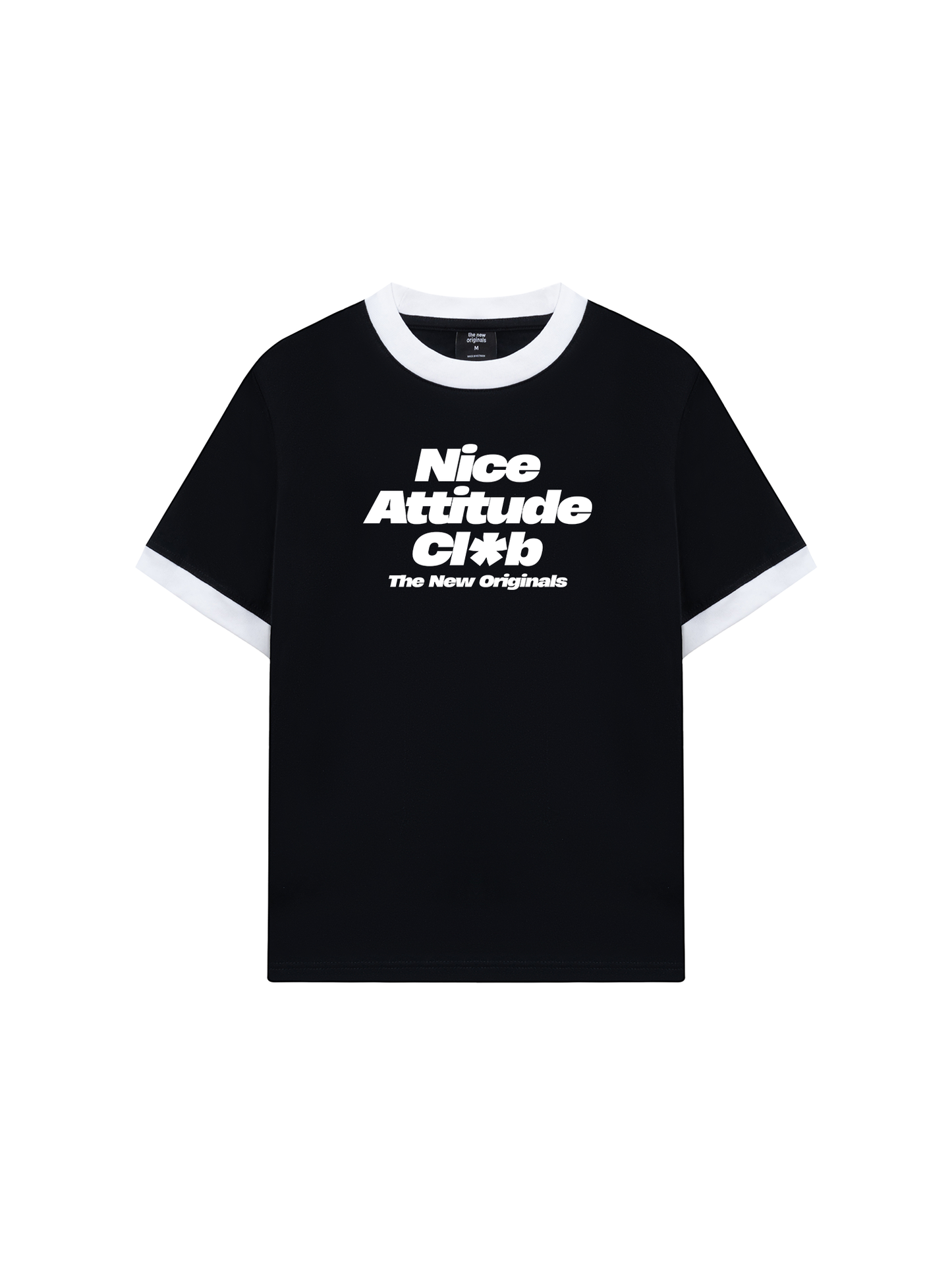 Áo Thun Ringer Relaxed Fit Life Vibe Nice Attitude