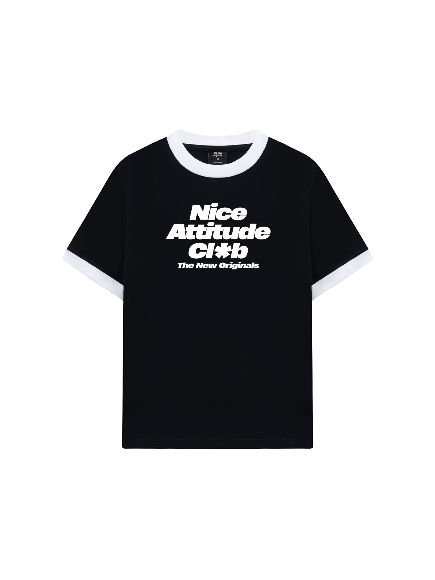 Áo Thun Ringer Relaxed Fit Life Vibe Nice Attitude