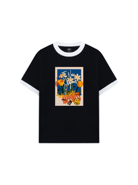 Áo Thun Ringer Relaxed Fit Be Bold Wellcome Happiness
