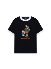 Áo Thun Ringer Relaxed Fit Go Outside Ready to Hike