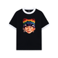 Áo Thun Ringer Relaxed Fit Bad Boy & Rainbow Crochet Hat