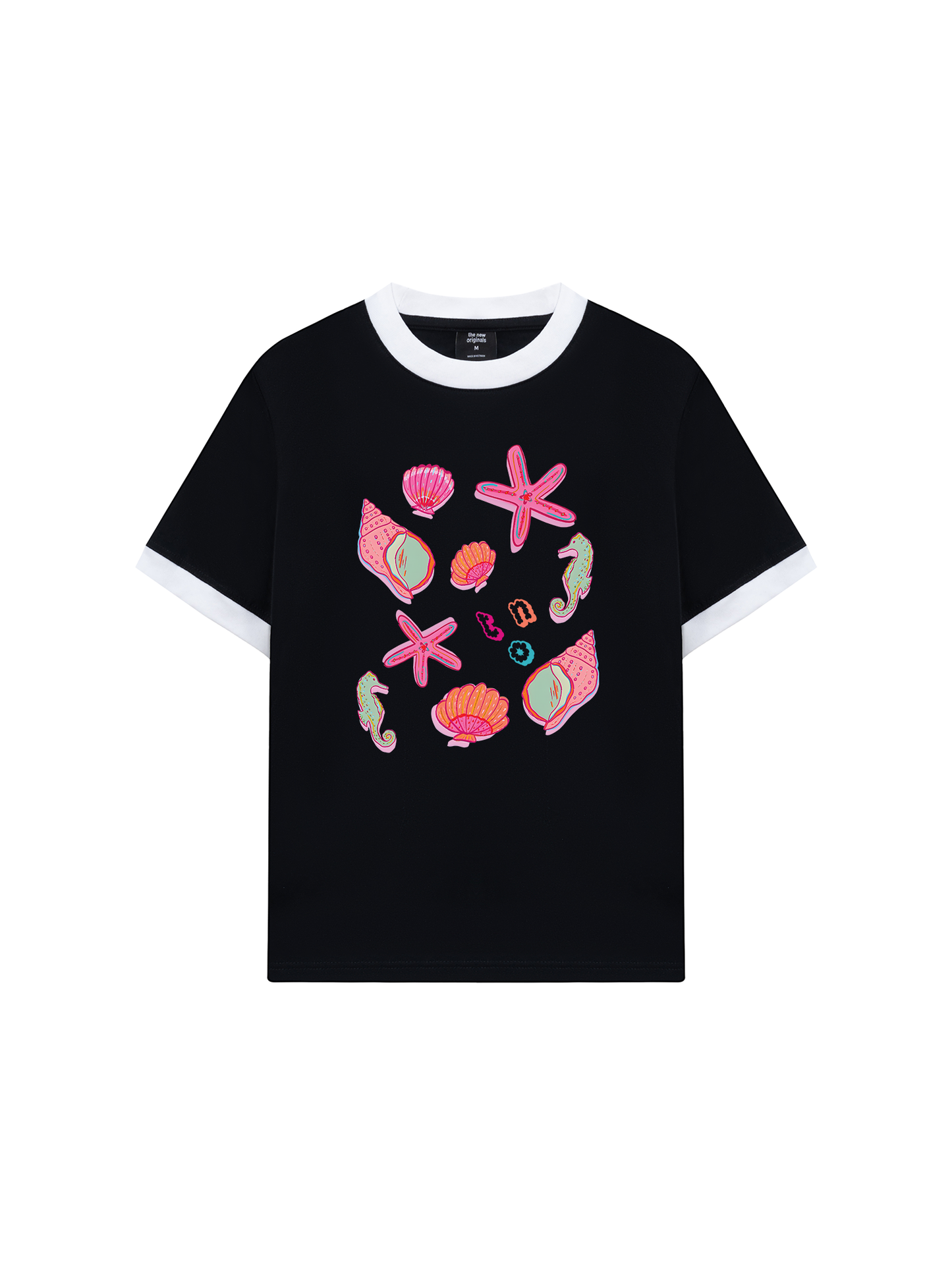Áo Thun Ringer Relaxed Fit Suummer Vibes Sea Life