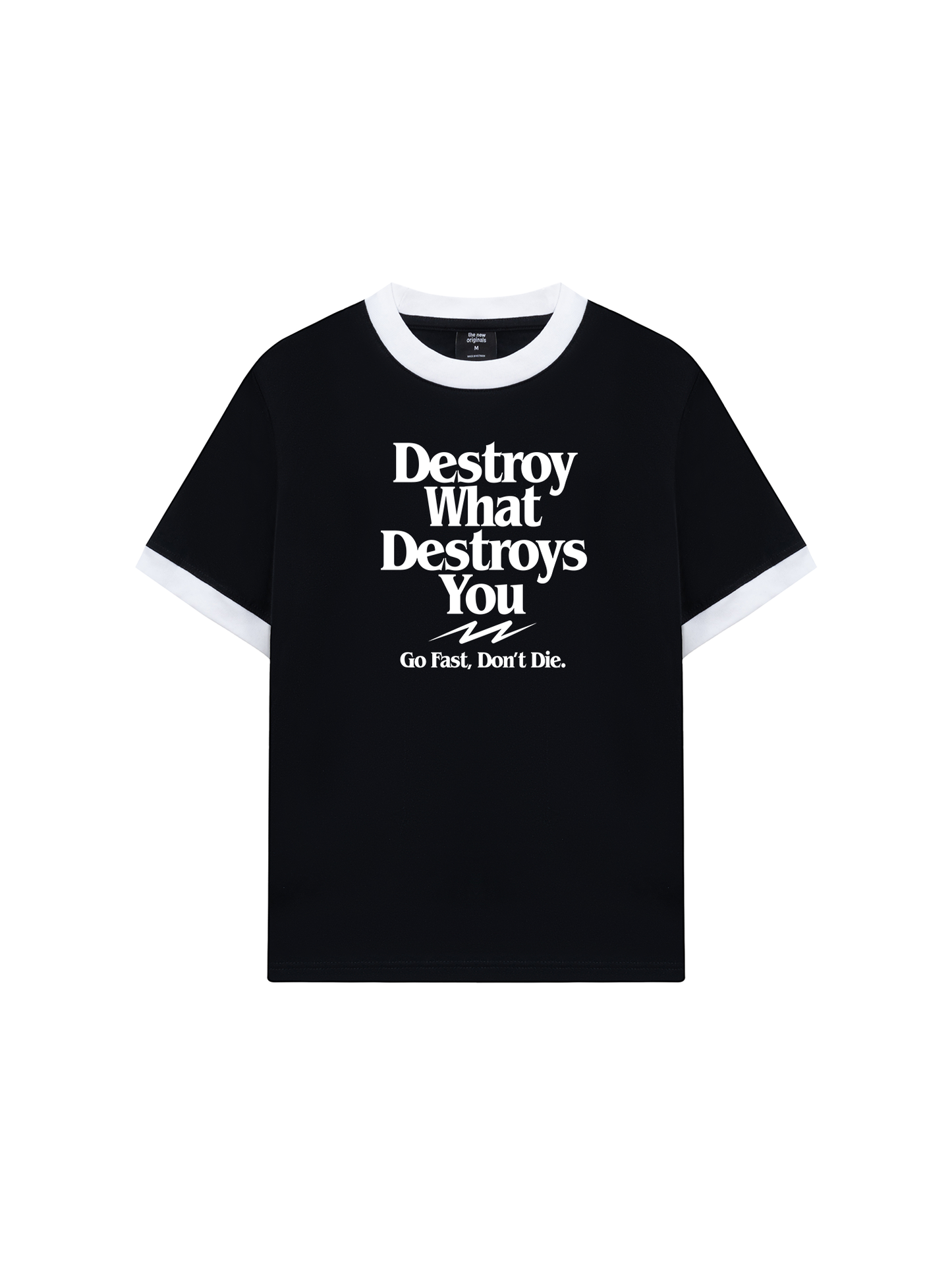 Áo Thun Ringer Relaxed Fit Life Vibe Destroy What Destroy You
