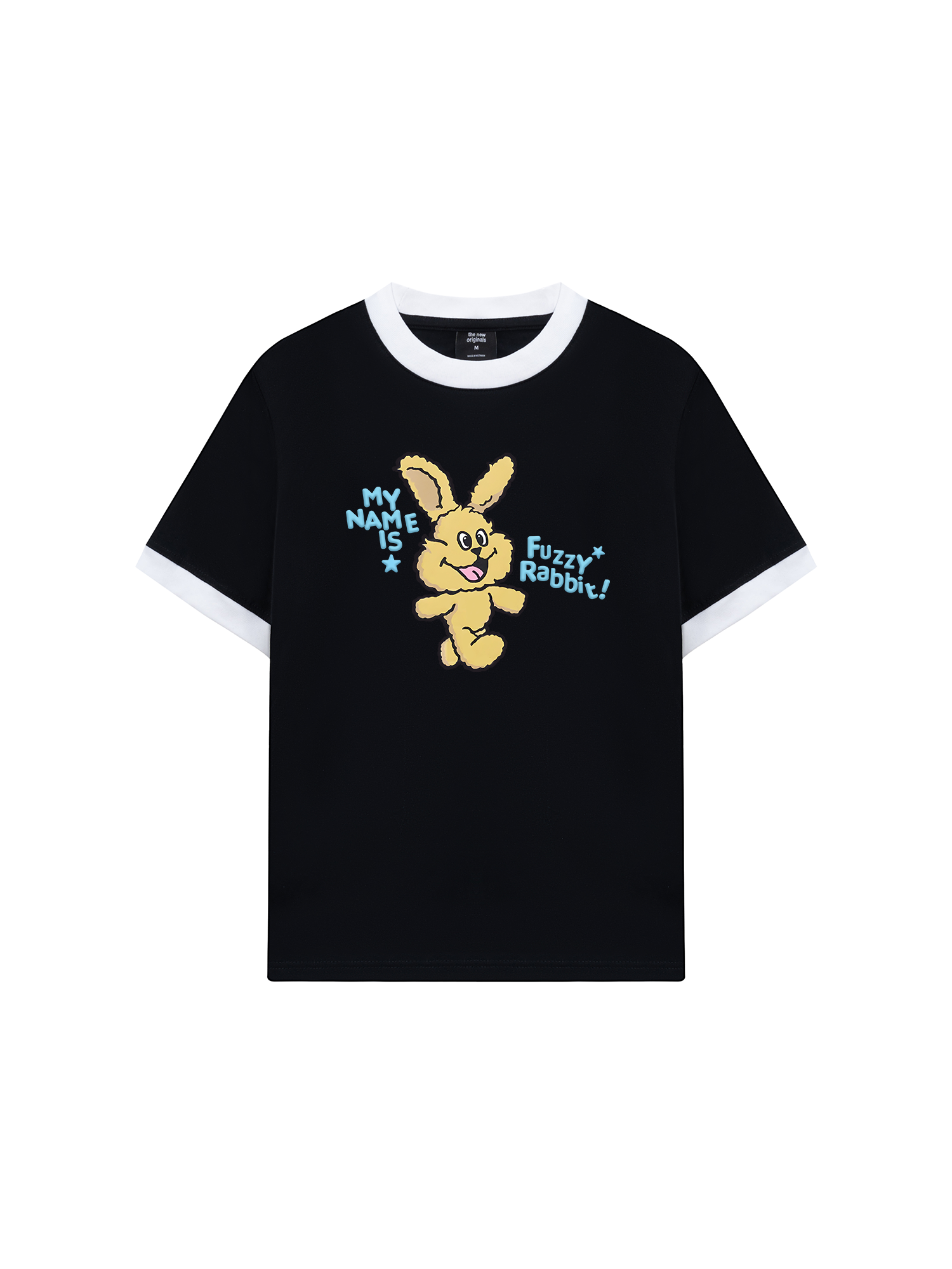 Áo Thun Ringer Relaxed Fit My Name Is Fuzzy Rabbit