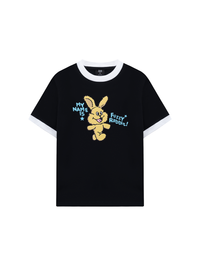 Áo Thun Ringer Relaxed Fit My Name Is Fuzzy Rabbit