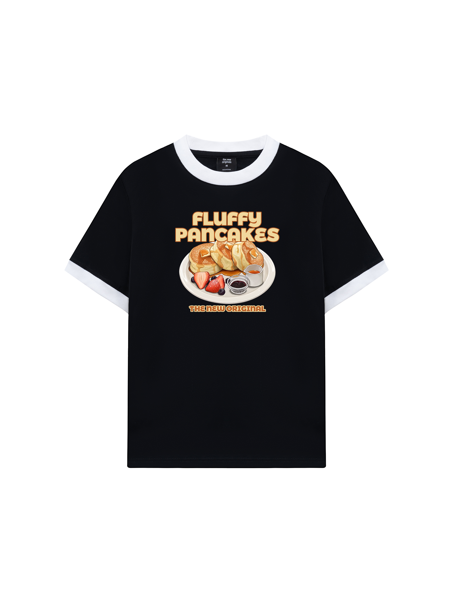 Áo Thun Ringer Relaxed Fit Foody Fluffy Pancakes