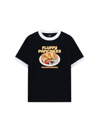 Áo Thun Ringer Relaxed Fit Foody Fluffy Pancakes