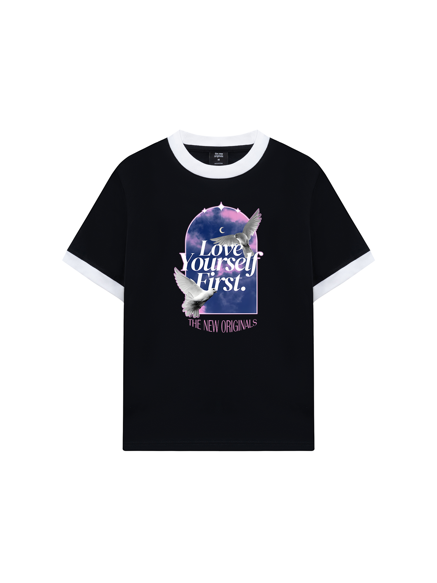 Áo Thun Ringer Relaxed Fit Love Yourself First