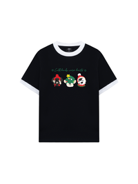 Áo Thun Ringer Relaxed Fit Animal Mood Cold Hand Warrm Heart