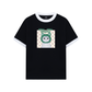 Áo Thun Ringer Relaxed Fit Animal Mood Meow Green Pink