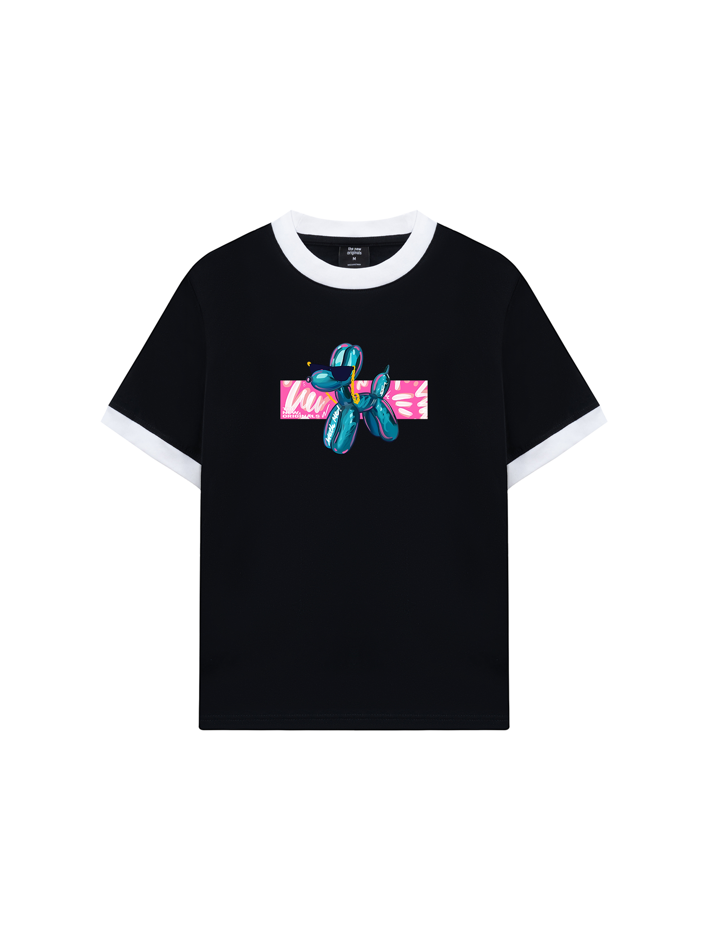 Áo Thun Ringer Relaxed Fit Balloon Dog Walk Me