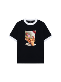 Áo Thun Ringer Relaxed Fit Badge DIY_ bad boy_s woolen hat