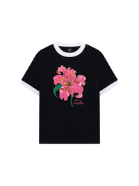 Áo Thun Ringer Relaxed Fit Summer Vibes Florist By Orginals