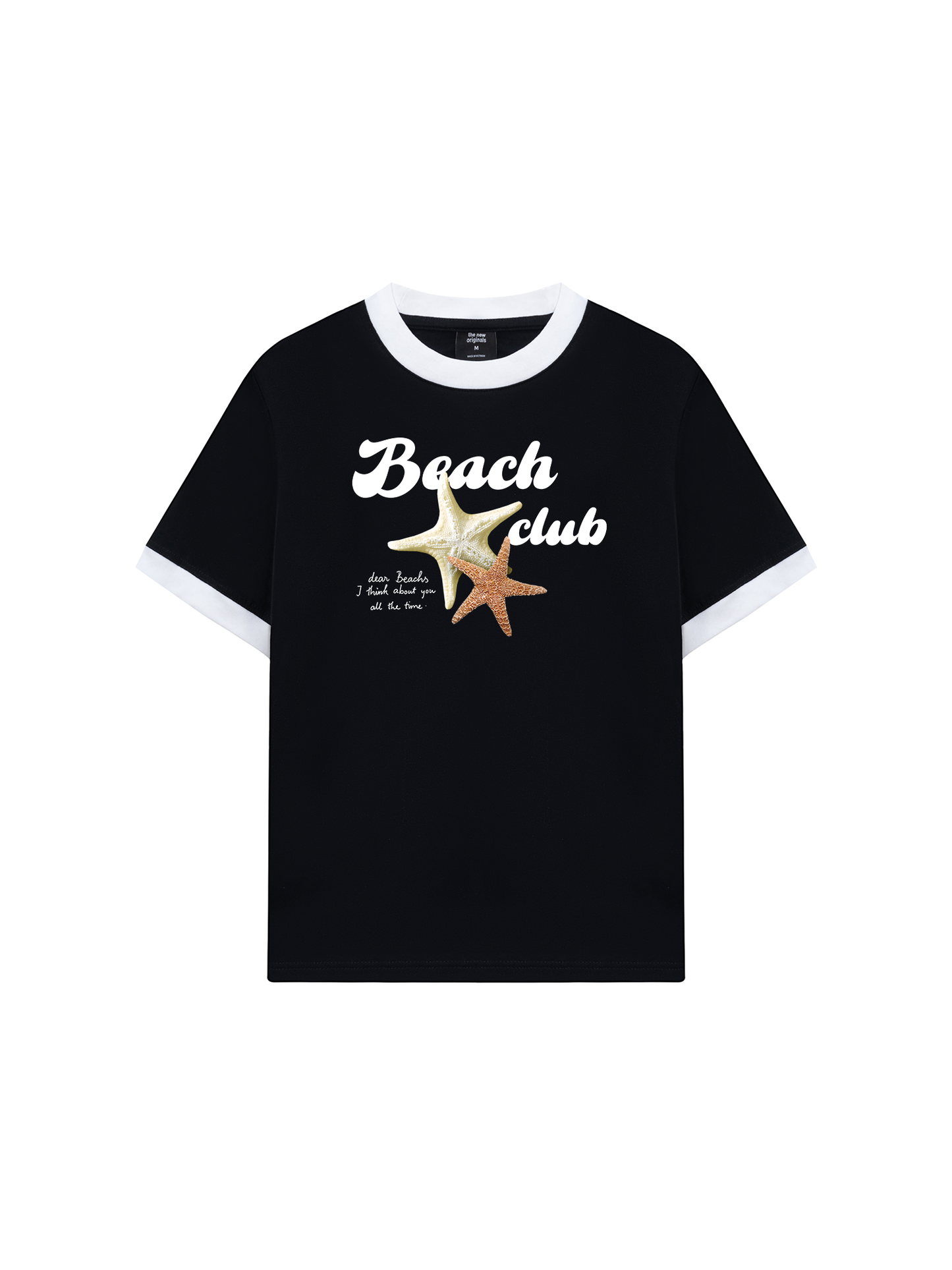 Áo Thun Ringer Relaxed Fit Ocean Beach Club