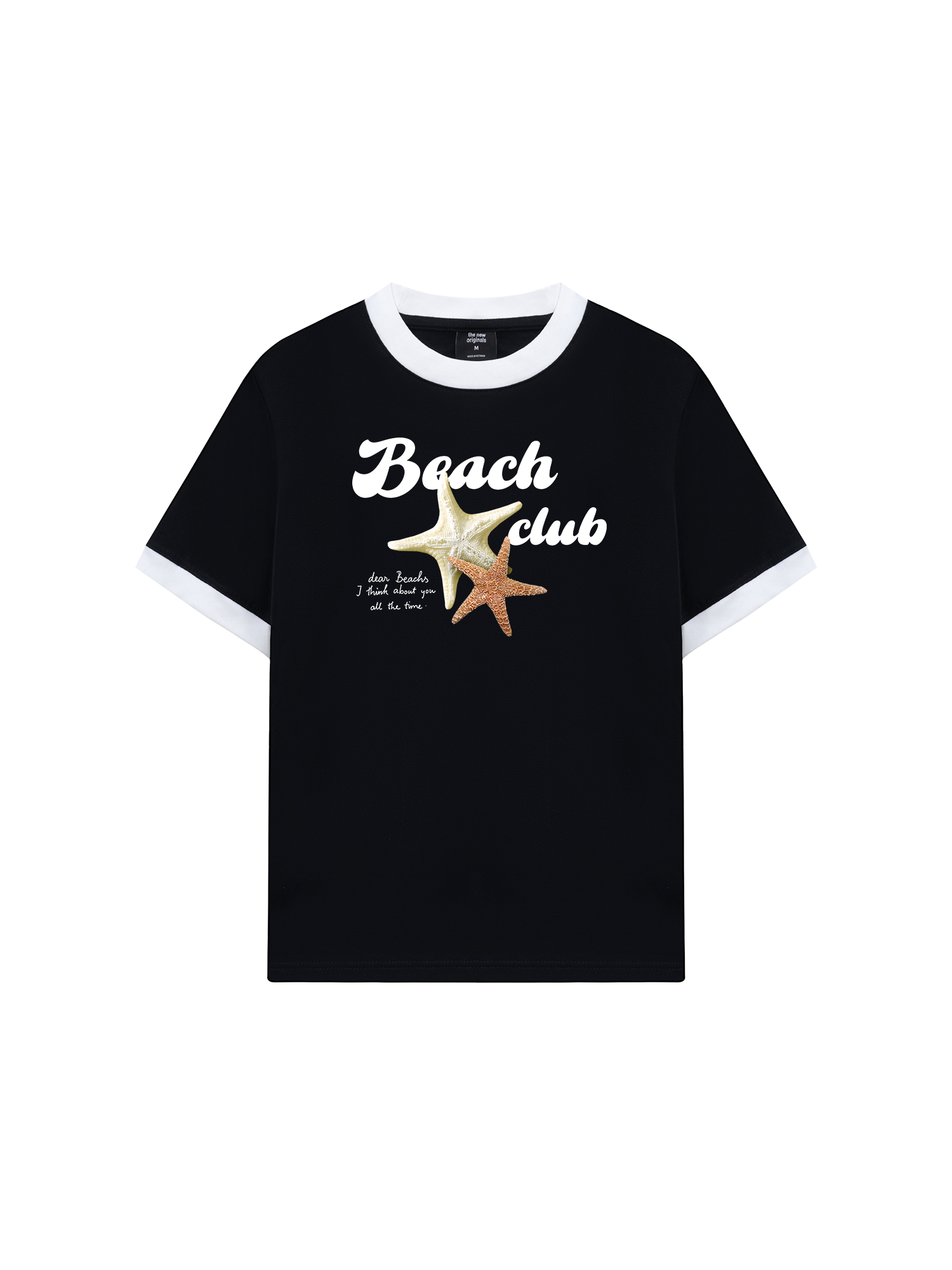 Áo Thun Ringer Relaxed Fit Ocean Beach Club