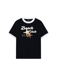 Áo Thun Ringer Relaxed Fit Ocean Beach Club