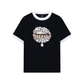 Áo Thun Ringer Relaxed Fit Art Pearl Lip Black