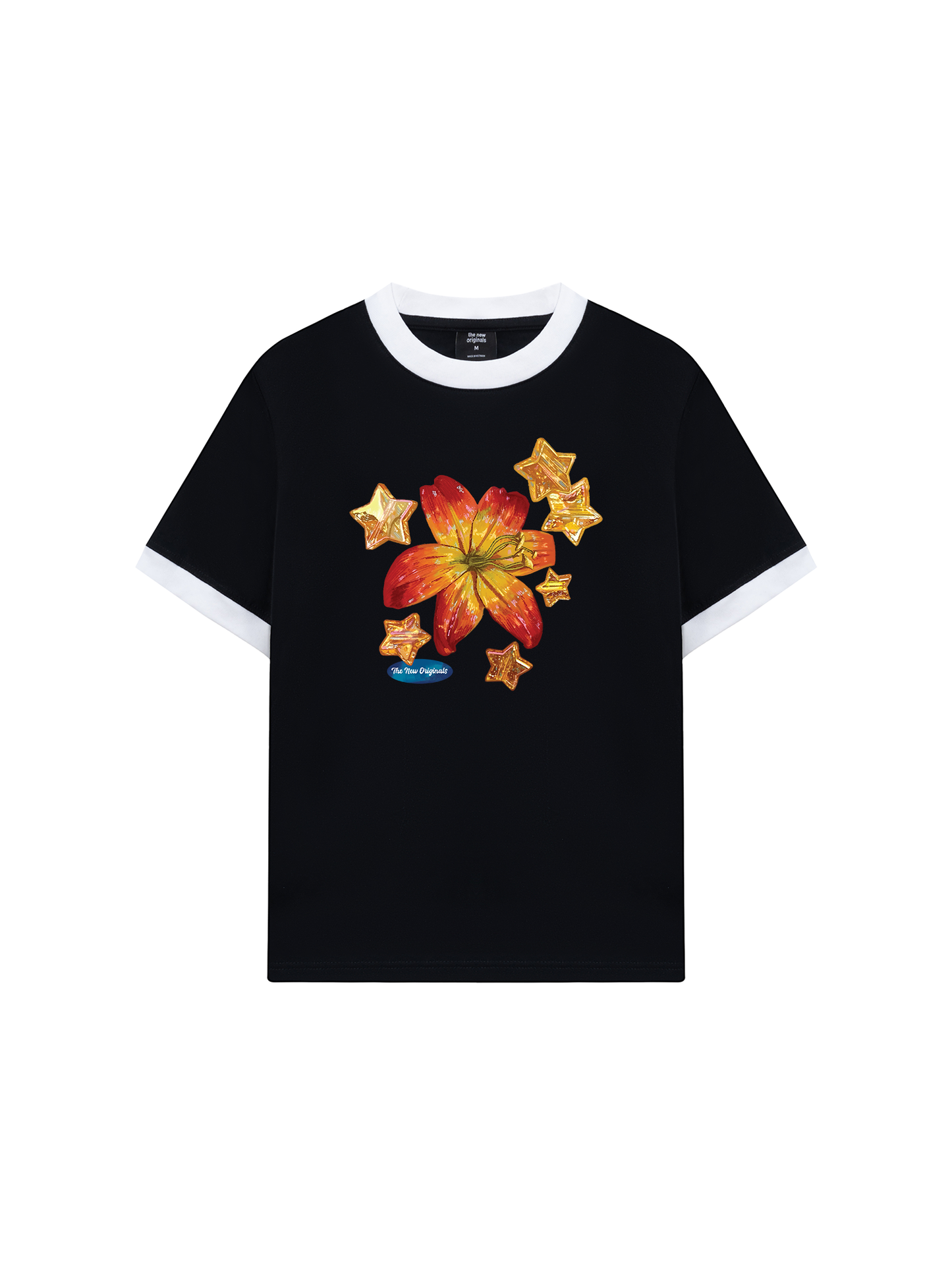 Áo Thun Ringer Relaxed Fit Blooming in the Stars