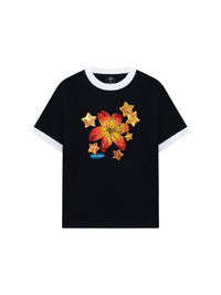 Áo Thun Ringer Relaxed Fit Blooming in the Stars
