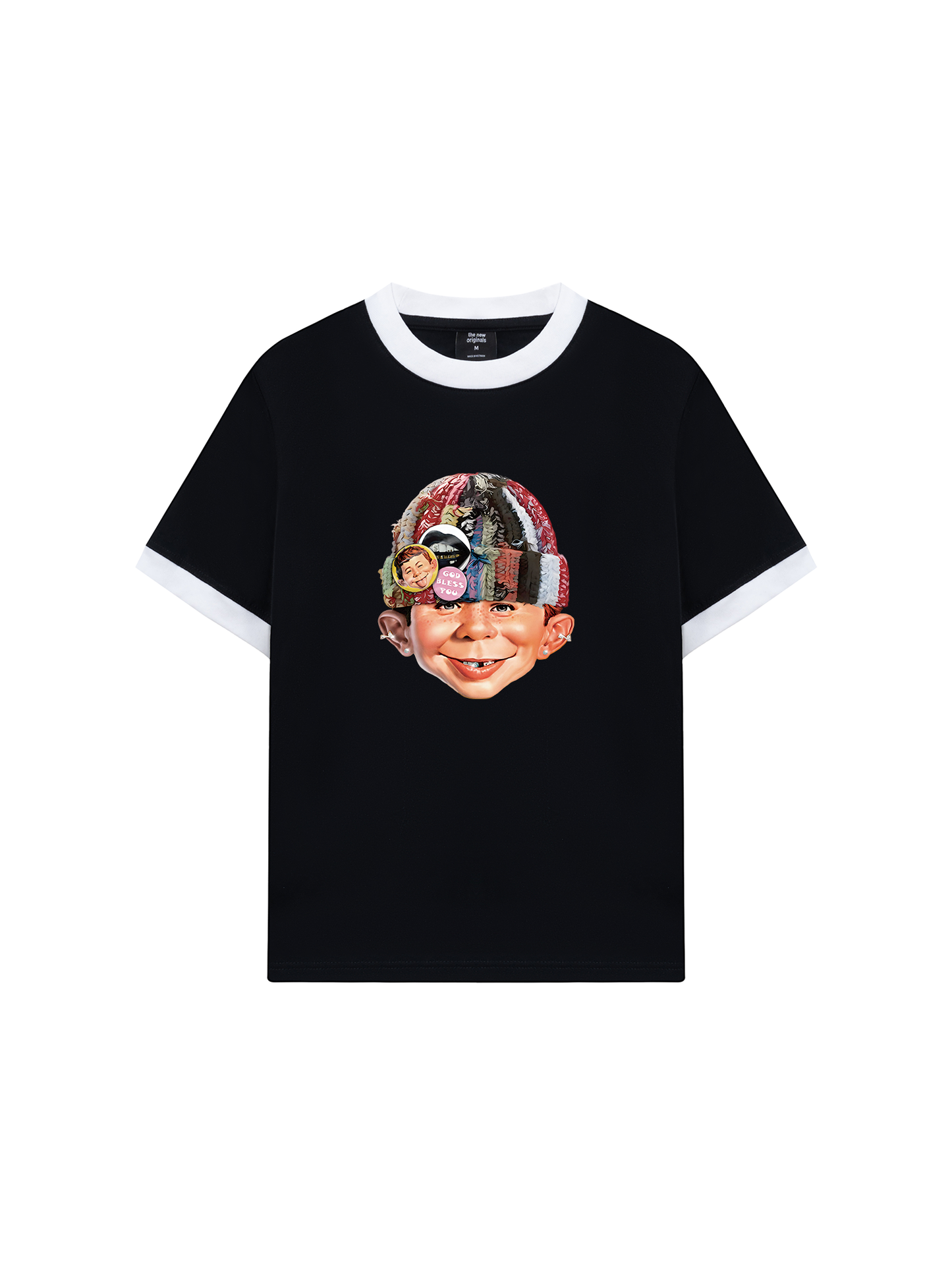 Áo Thun Ringer Relaxed Fit Bad Boy with Knit Cap