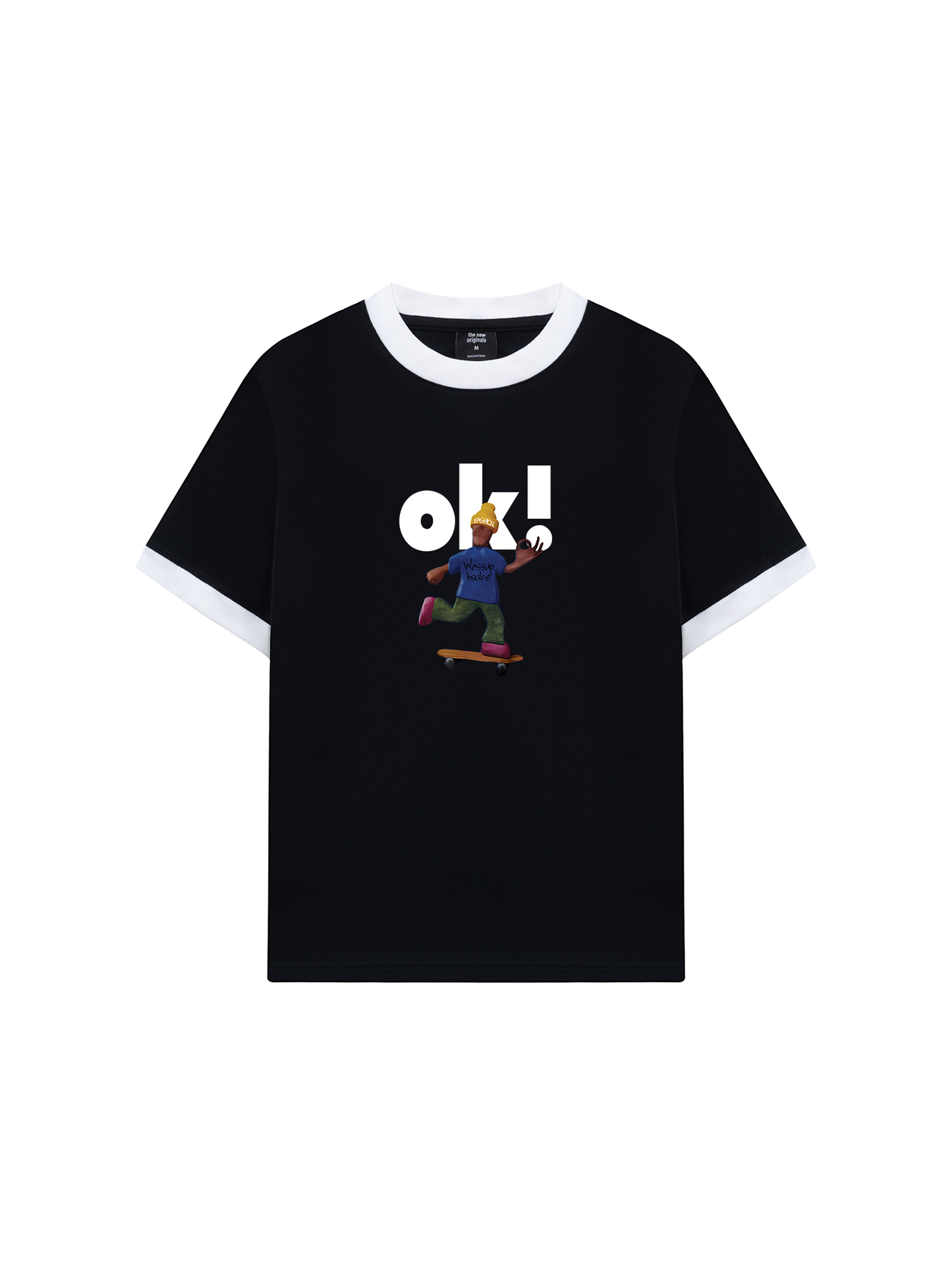 Áo Thun Ringer Relaxed Fit Weekend OK Skate