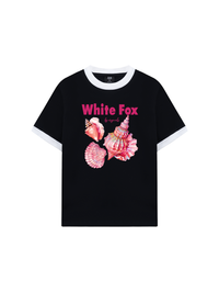 Áo Thun Ringer Relaxed Fit Ocean White Fox