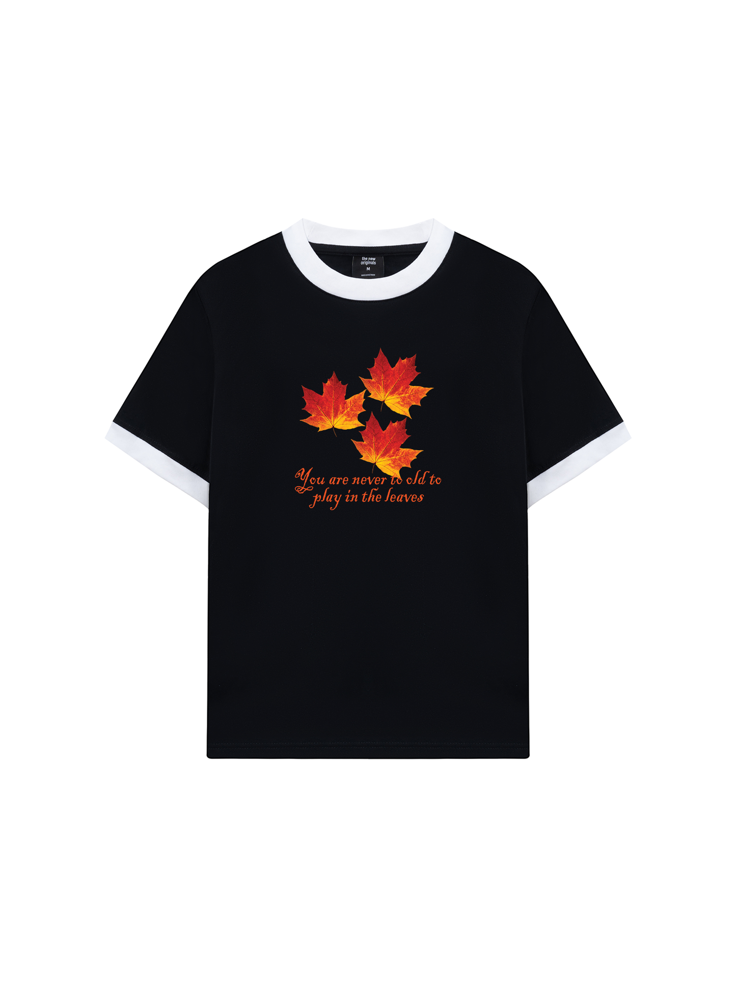 Áo Thun Ringer Relaxed Fit Autumn Play In The Leaves