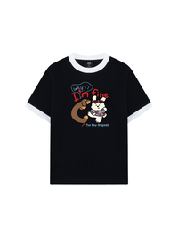 Áo Thun Ringer Relaxed Fit Why I_m Fine