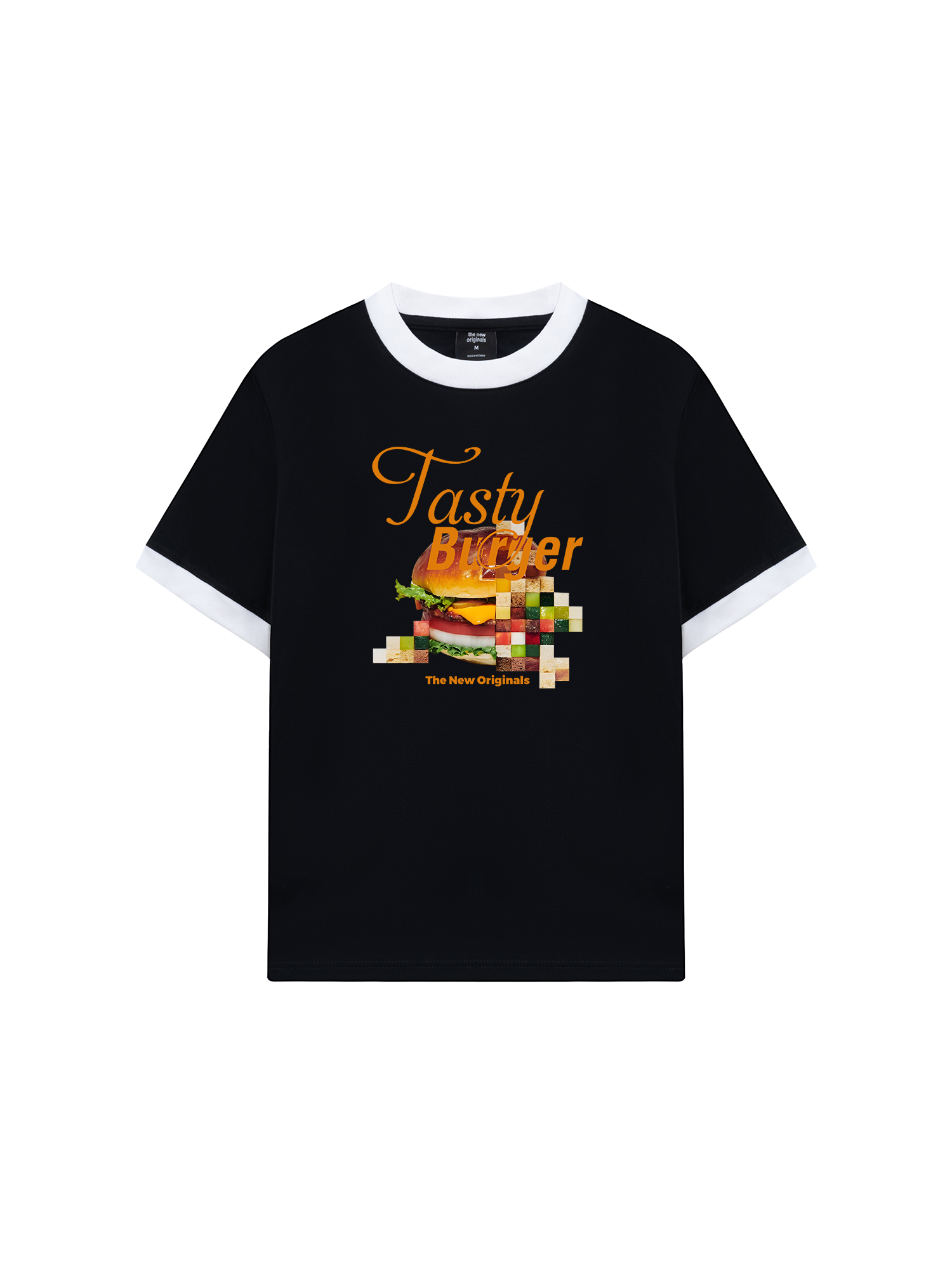 Áo Thun Ringer Relaxed Fit Foody Tasty Burger