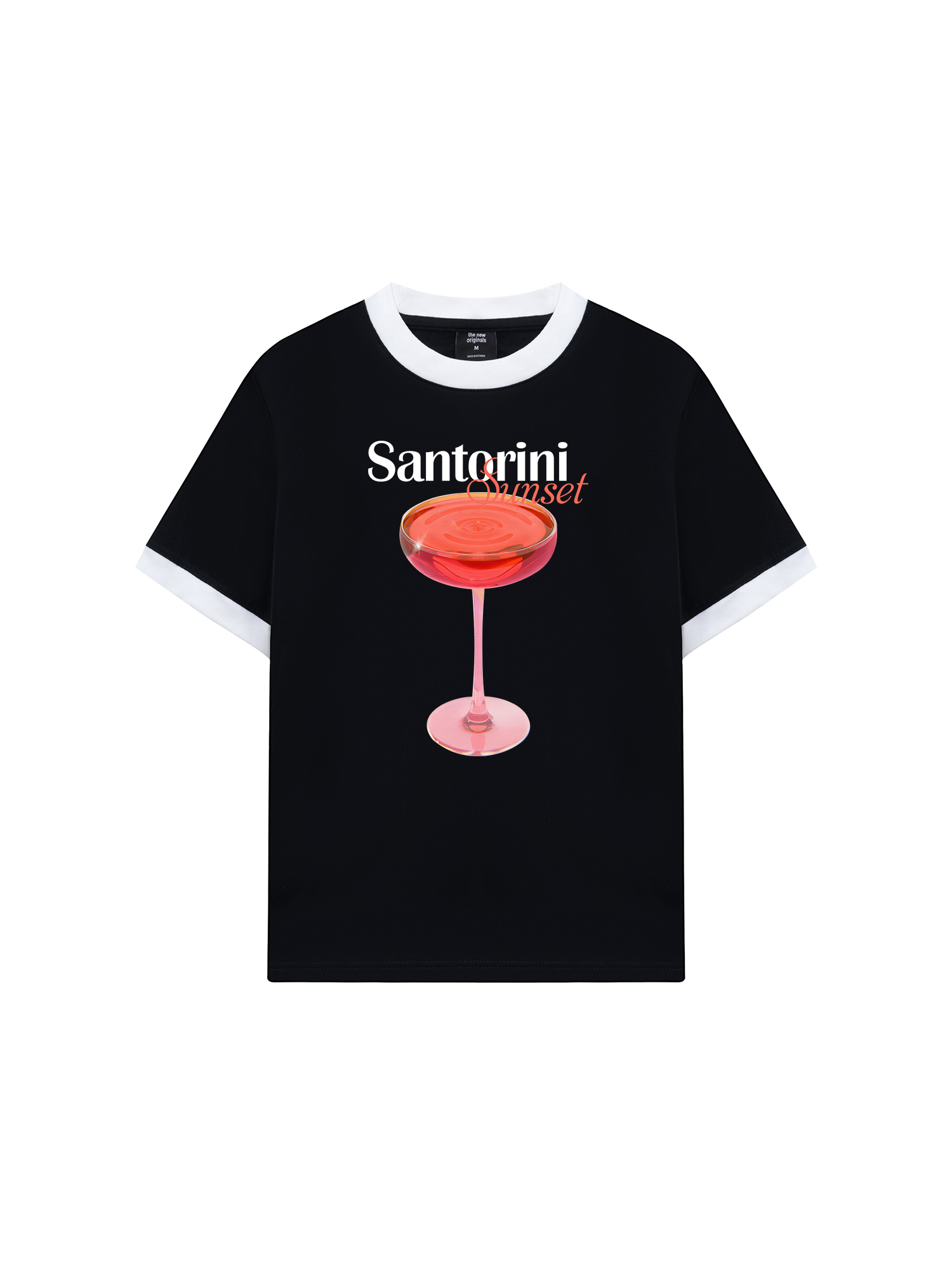 Áo Thun Ringer Relaxed Fit Fresh Santorini Sunset