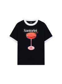 Áo Thun Ringer Relaxed Fit Fresh Santorini Sunset