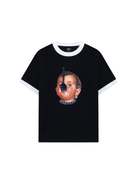 Áo Thun Ringer Relaxed Fit Funny spoon-covered face boy
