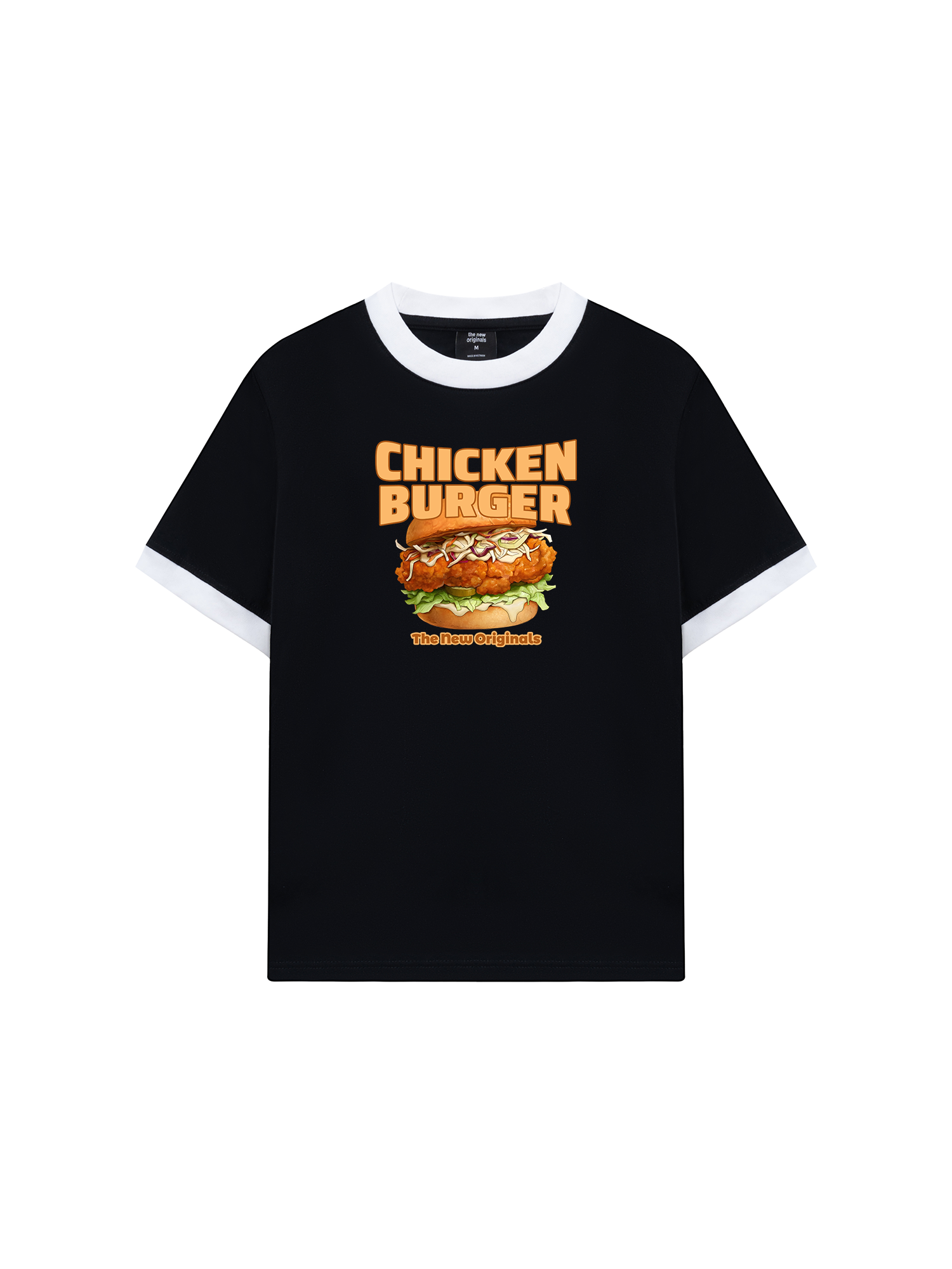 Áo Thun Ringer Relaxed Fit Foody Chicken Burger