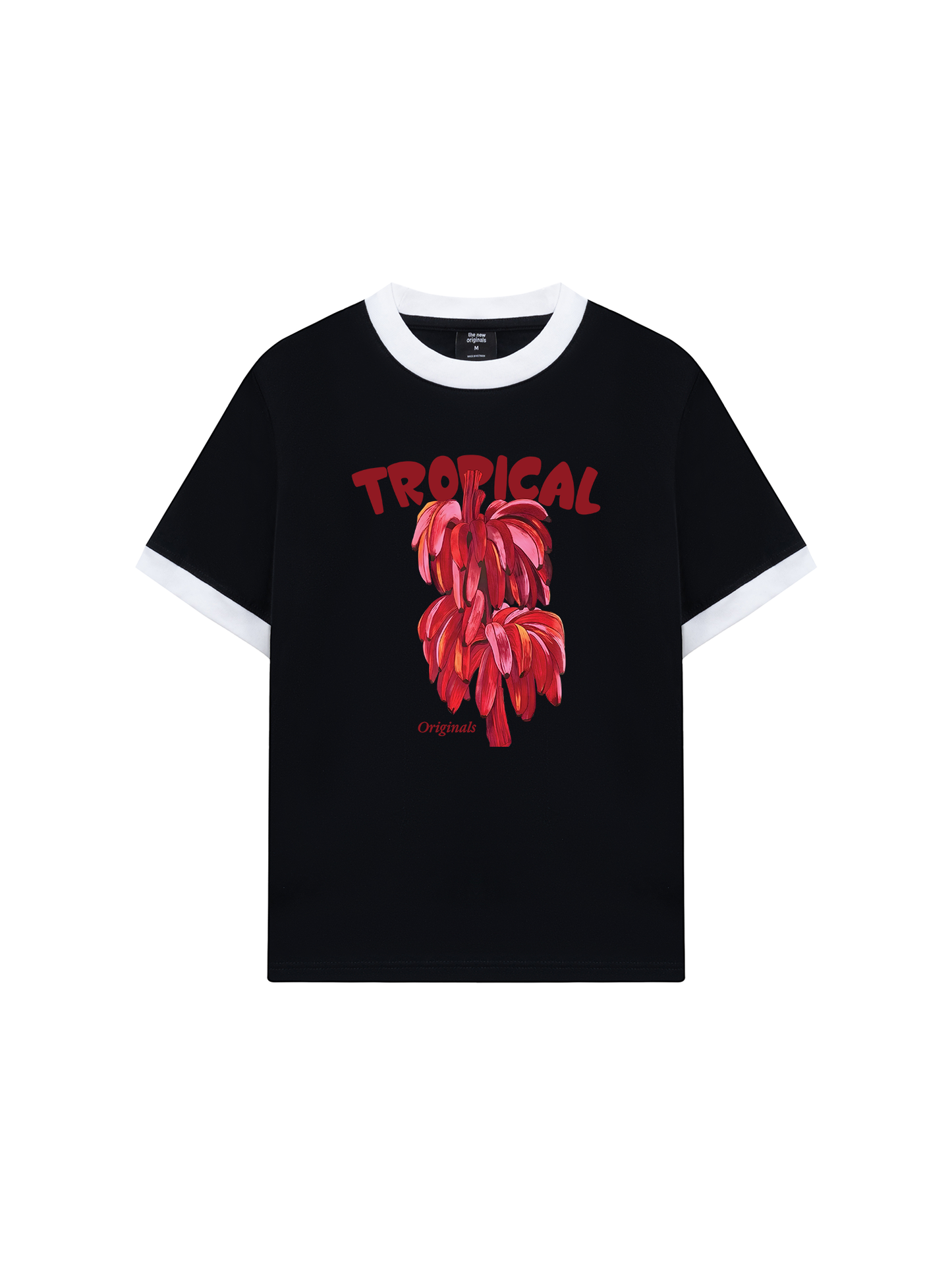 Áo Thun Ringer Relaxed Fit Summer Vibes Pink Banana