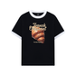Áo Thun Ringer Relaxed Fit Foody French Croissant