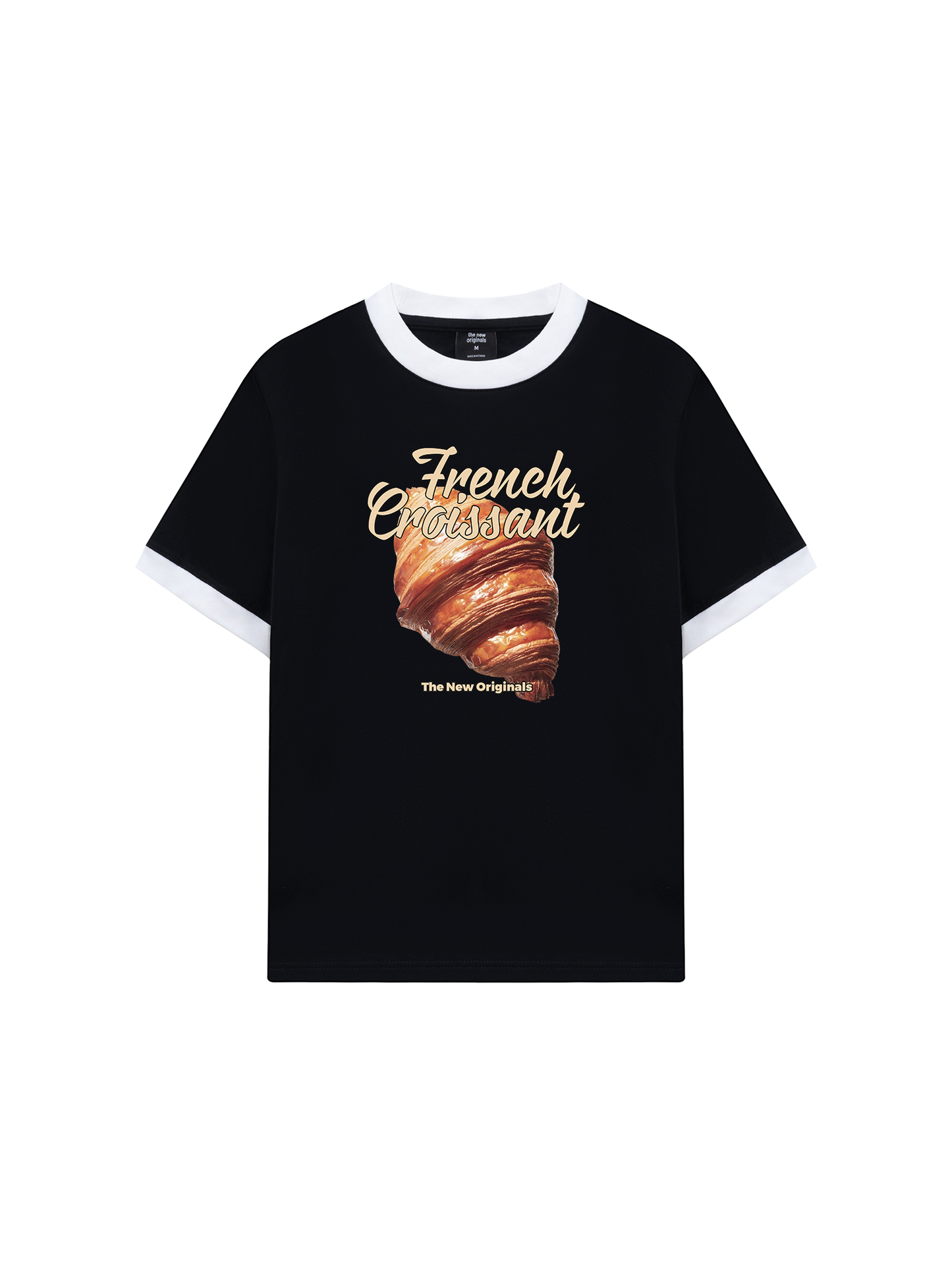 Áo Thun Ringer Relaxed Fit Foody French Croissant
