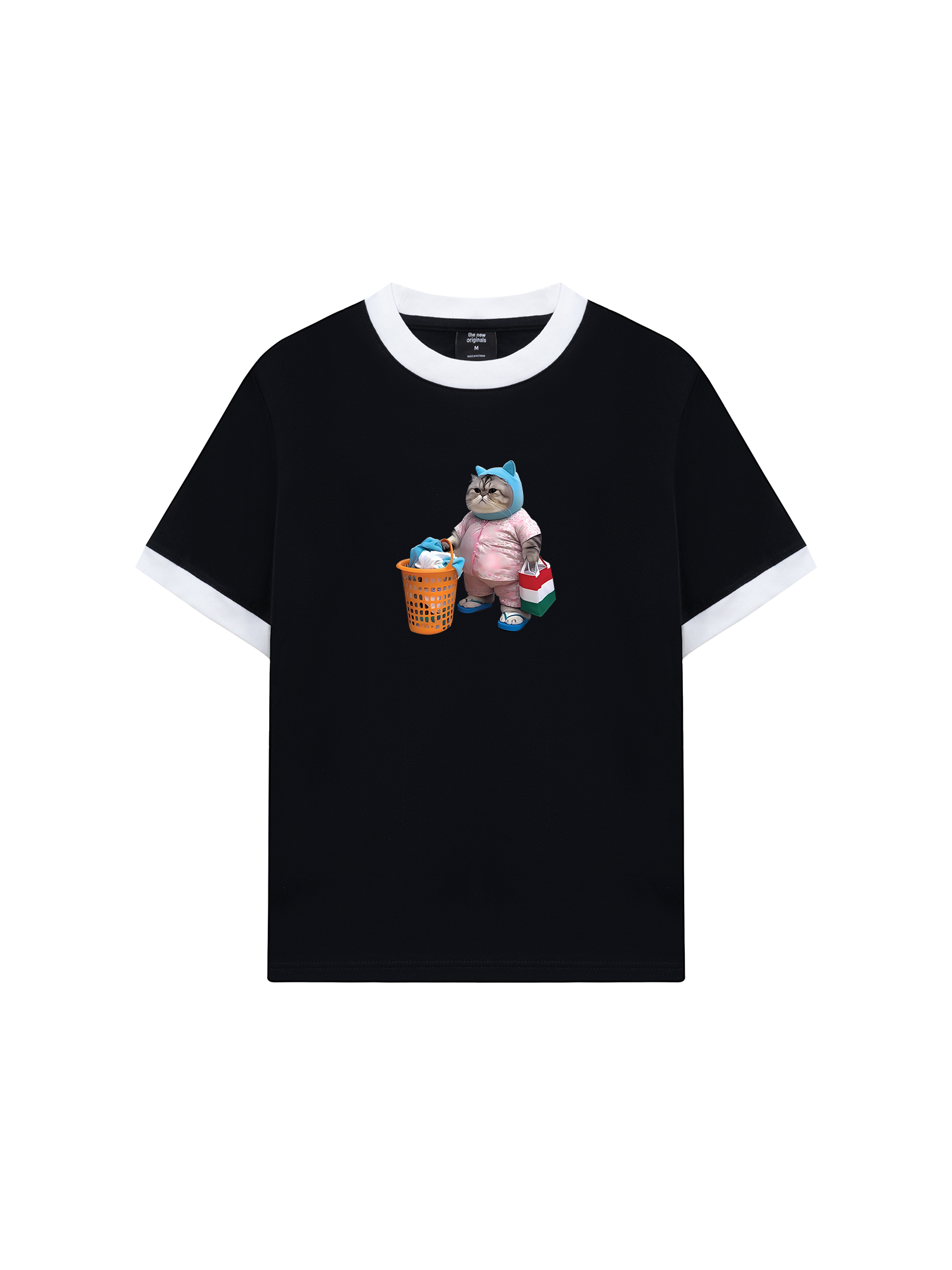 Áo Thun Ringer Relaxed Fit Animal Mood Mommy Meow