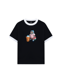 Áo Thun Ringer Relaxed Fit Animal Mood Mommy Meow