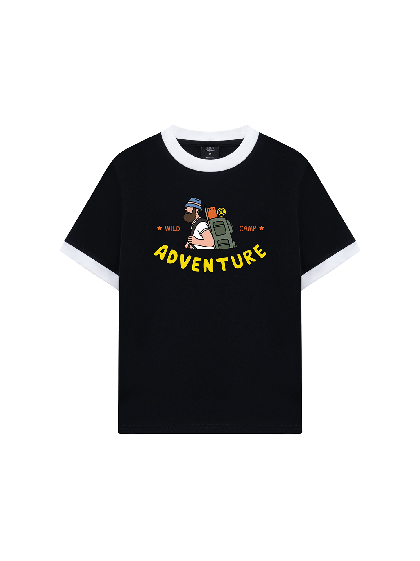 Áo Thun Ringer Relaxed Fit Adventure Wild Camp