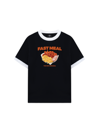 Áo Thun Ringer Relaxed Fit Foody Fast Meal