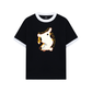 Áo Thun Ringer Relaxed Fit No Though Just Cat