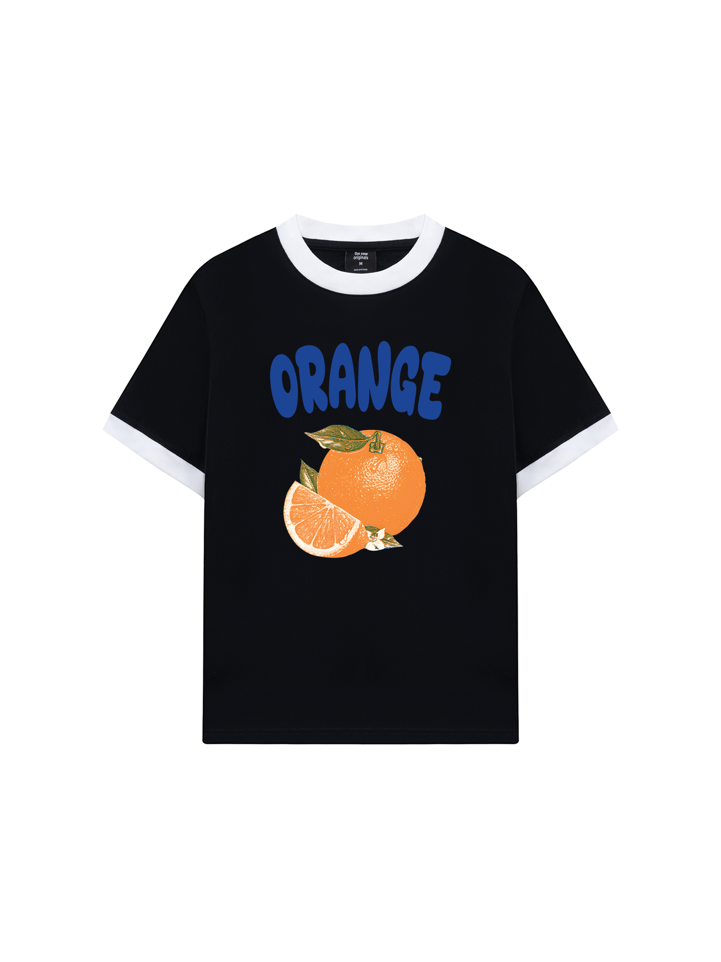 Áo Thun Ringer Relaxed Fit Summer Vibes Blue Orange