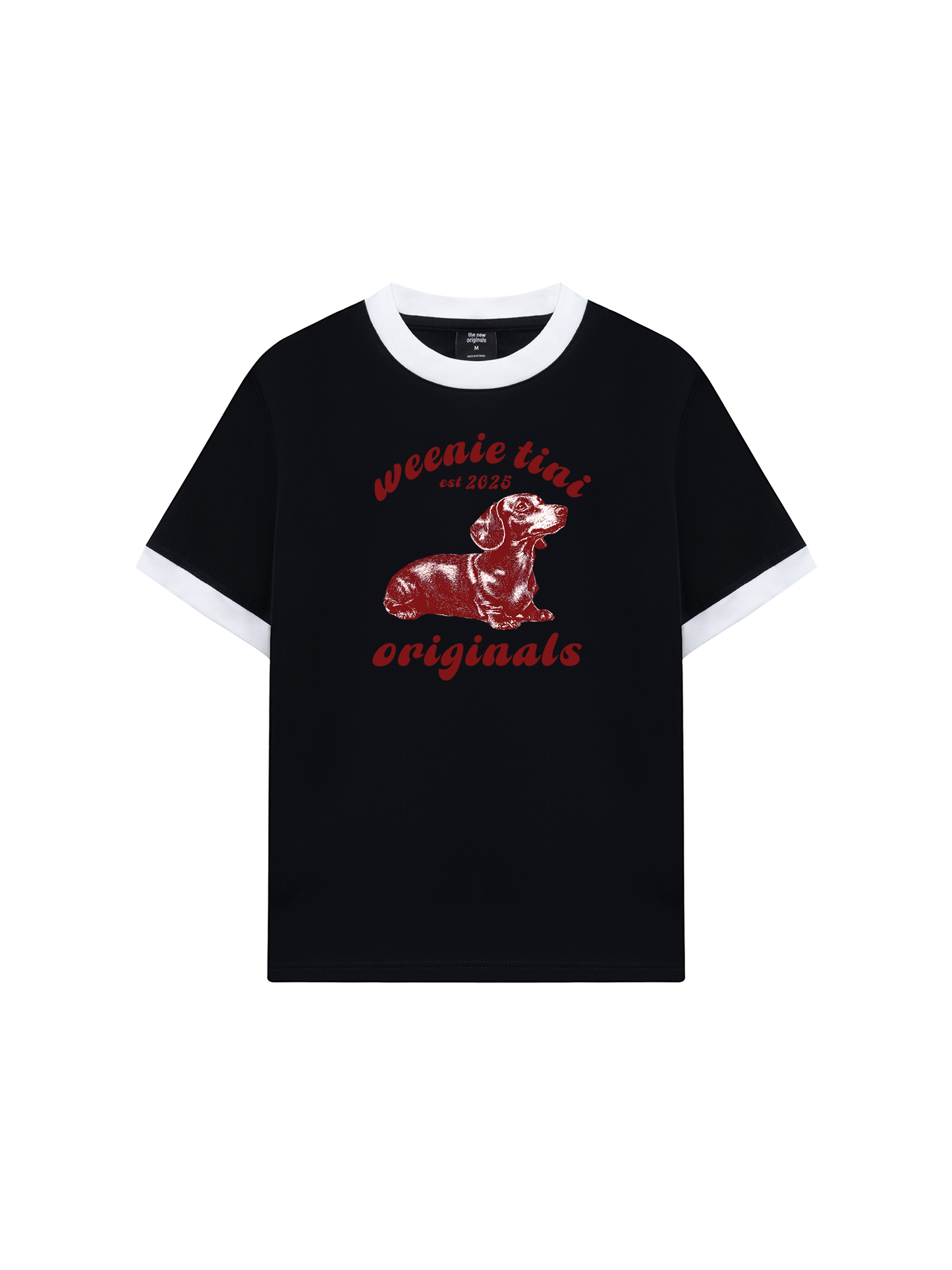 Áo Thun Ringer Relaxed Fit Weenie Tini Dachshund