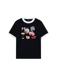 Áo Thun Ringer Relaxed Fit Suummer Vibes Cute Things