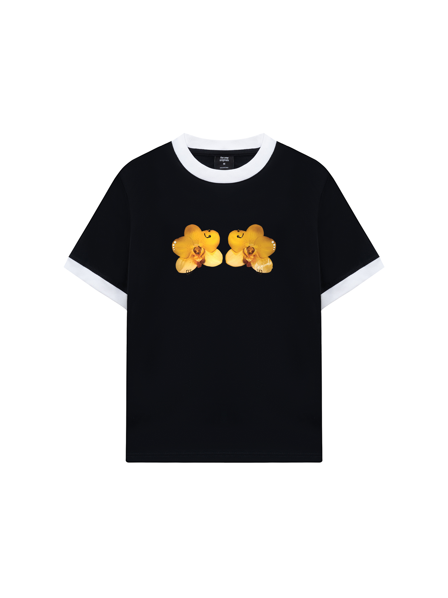 Áo Thun Ringer Relaxed Fit Flower Piercing Art