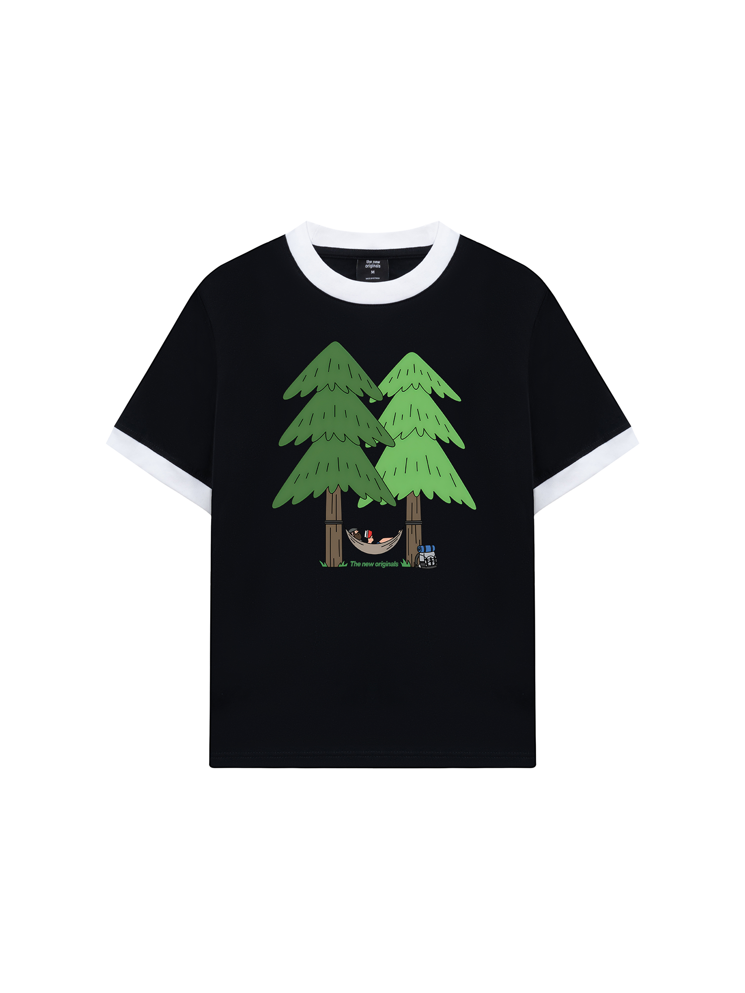 Áo Thun Ringer Relaxed Fit Let_s go camping